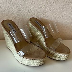Steve Madden SUNRISE wedge sandal size 6.5 NWOB